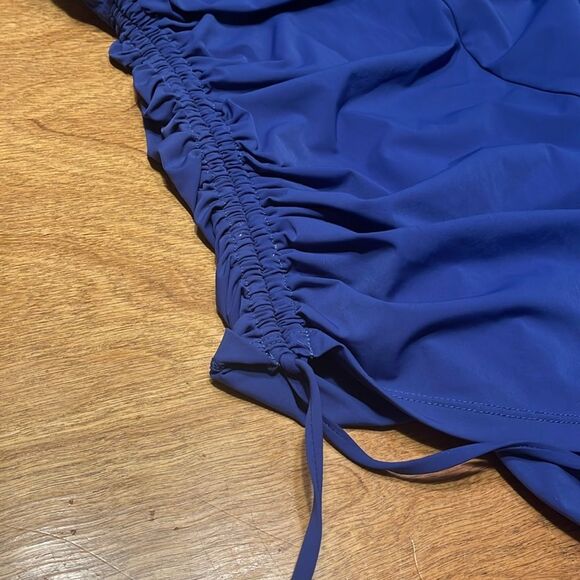 Assets By Spanx Blue One Piece Swimsuit with Adjustable Fit - Picture 4 of 7